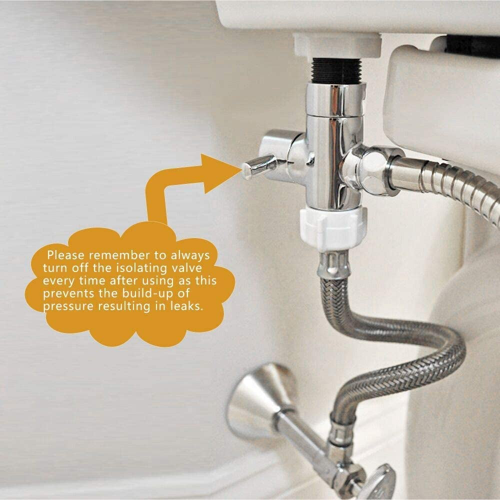 Handheld Bidet Sprayer for Toilet, Baby Cloth Diaper Sprayers Bidets for Toilet Stainless Steel Brushed Nickel Bathroom Hand Held Shattaf Shower Wall&Toilet Mount (Bidet Sprayer Head Only)