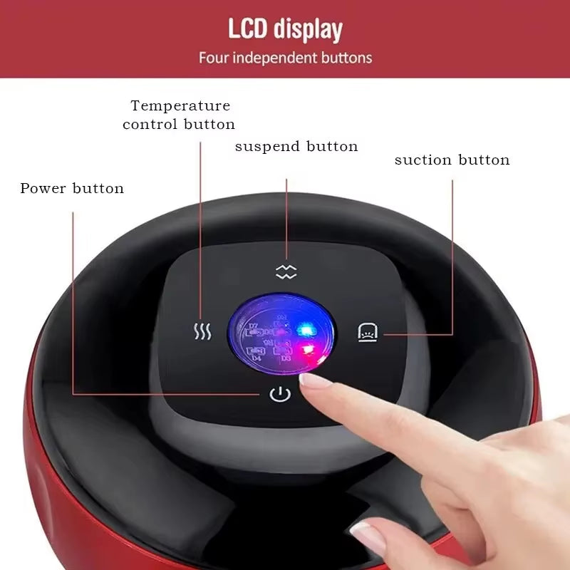 Plug-In Heating Cupping Massage Device – Back, Neck & Arm Scraping & Cupping Device
