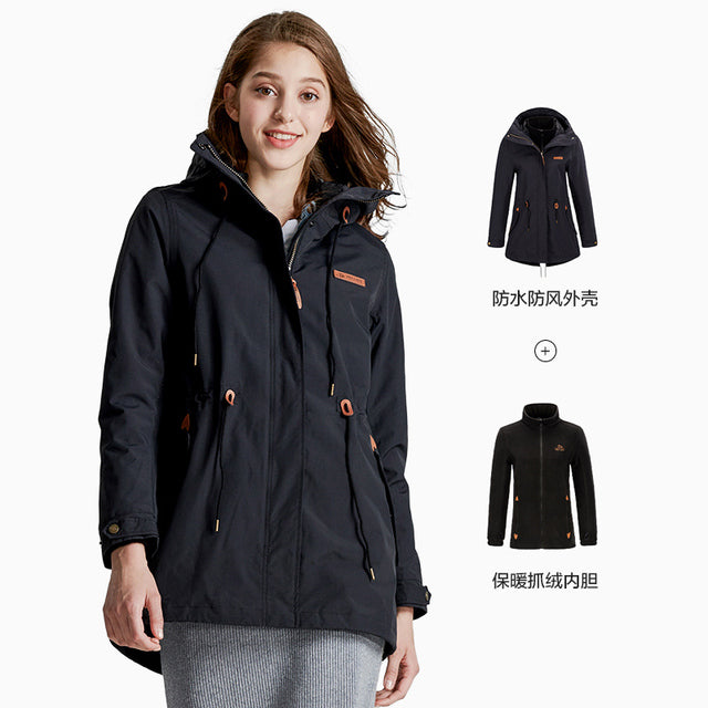 Pelliot Women's Waterproof Softshell Winter Jacket
