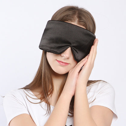 Thickened Mulberry Silk Solid Color Eye Mask