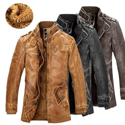 Men's Winter Jacket - Leather Coat
