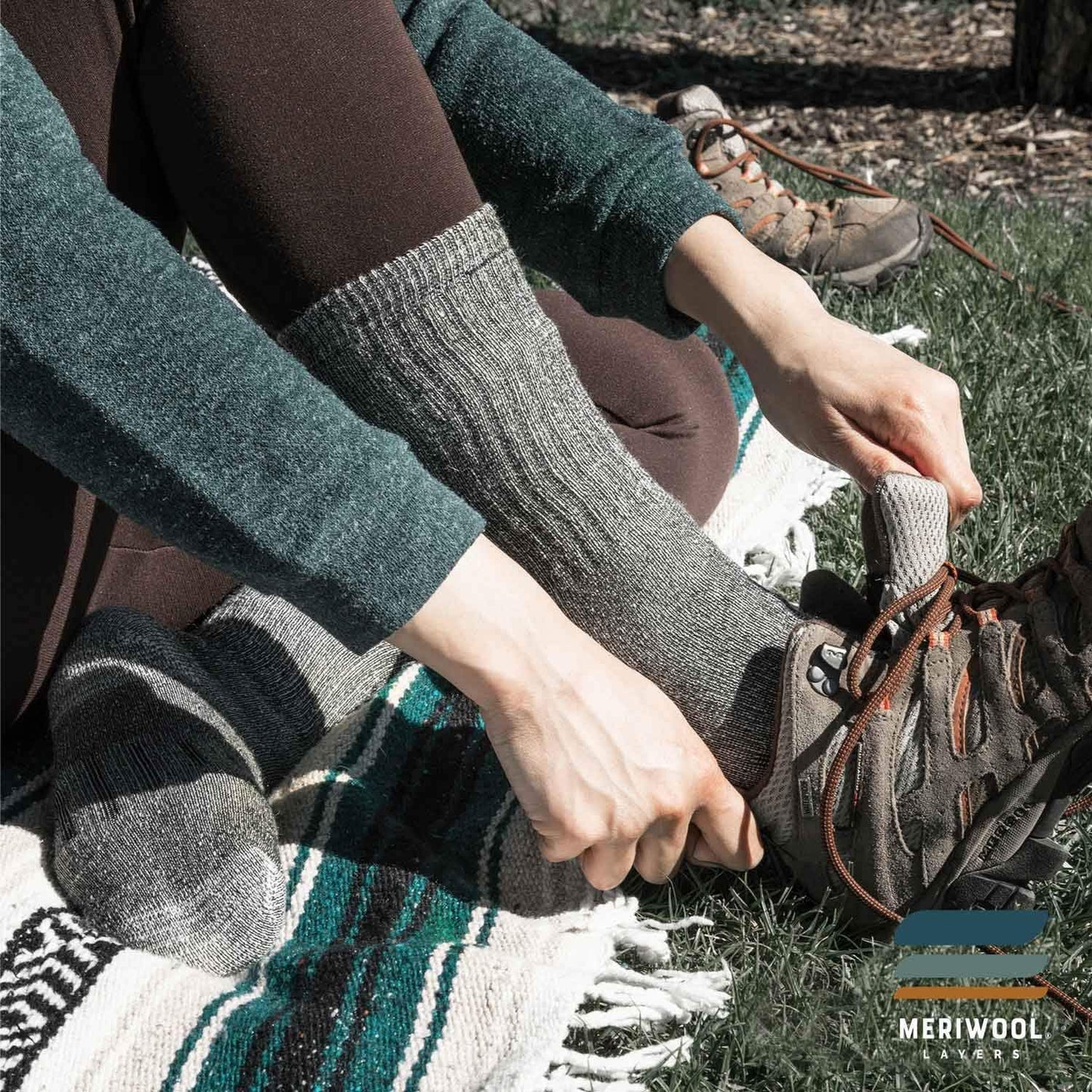 Merino Wool Hiking Socks for Men and Women – 3 Pairs Midweight Cushioned – Warm N Breathable
