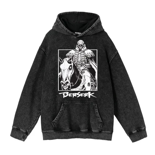 Customizable Retro Washed Cotton Oversized Hoodies
