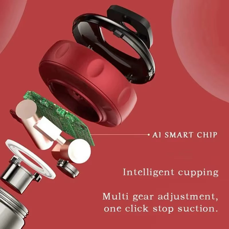 Plug-In Heating Cupping Massage Device – Back, Neck & Arm Scraping & Cupping Device