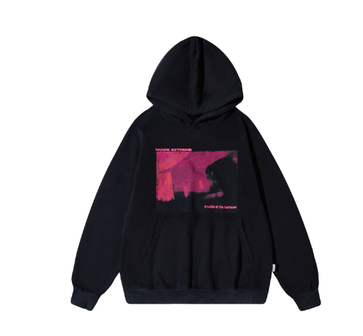 Street Wash Band Printed Sweatshirt for All Genders