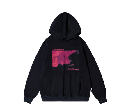 Street Wash Band Printed Sweatshirt for All Genders