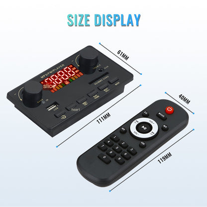 12V Car FM Radio Module with MP3 Player and Decoder