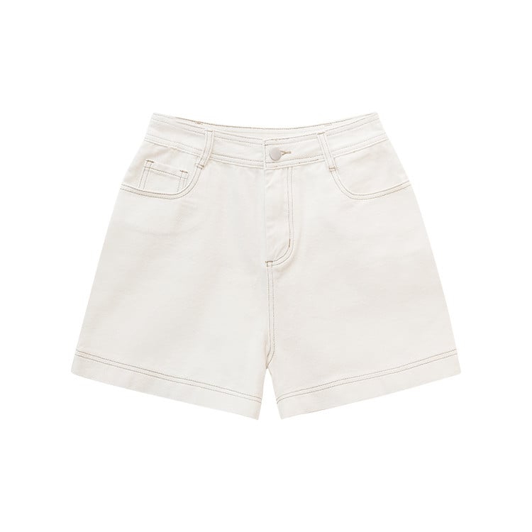 Women's Casual Wide Leg Shorts with Contrast Trim