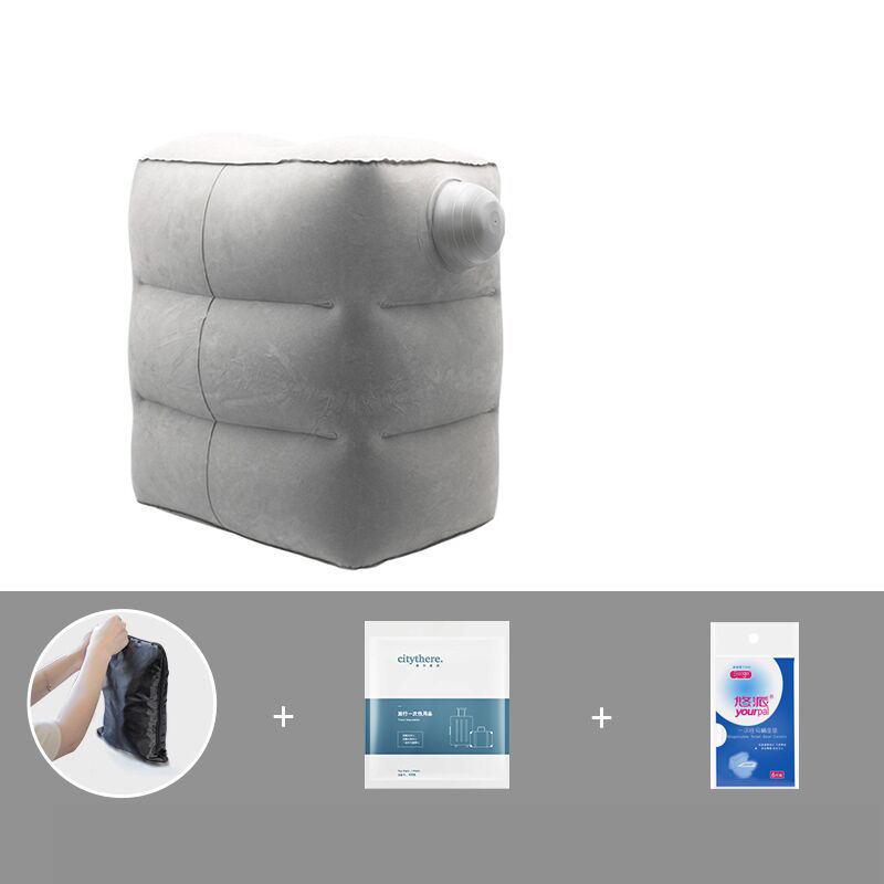 Inflatable Footrest for Travel and Office Use