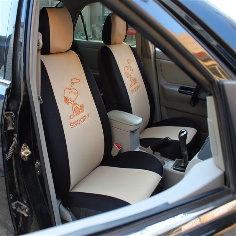 Universal Car Seat Covers - Cute Cartoon Fabric Set