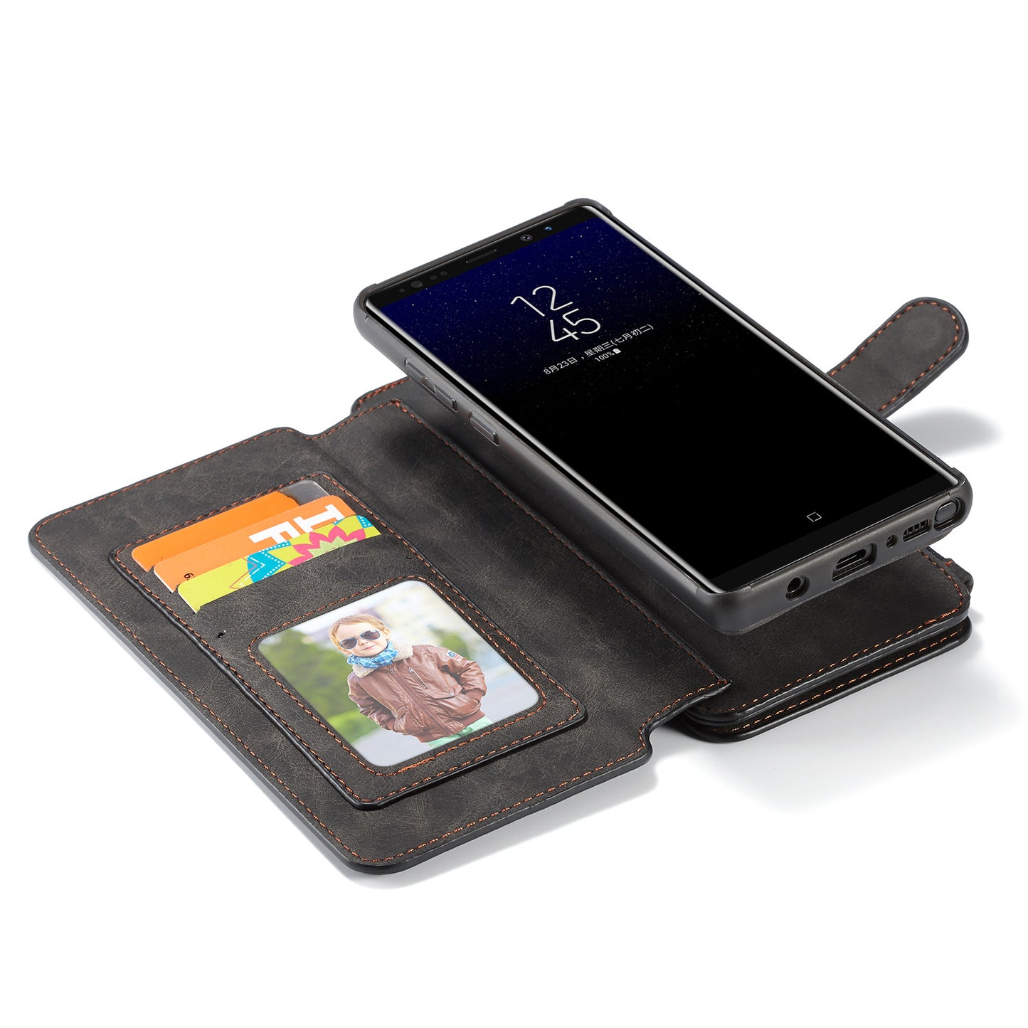 Vintage Leather Wallet Case for Samsung Note 8