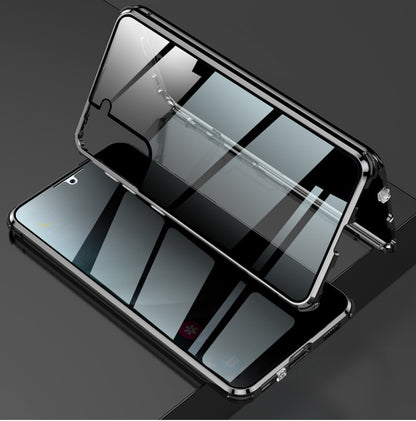Metal Shield Dual-Sided Glass Case for Samsung S21/S23