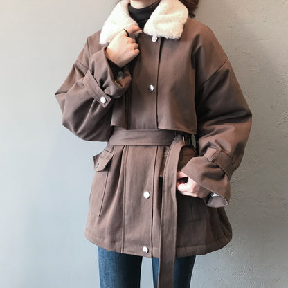 2020 Women's Thick Fur Collar Winter Jacket