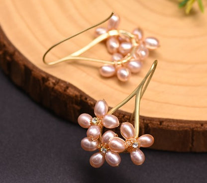 GLSEEVO Original Freshwater Pearl Earrings, Handmade Gift
