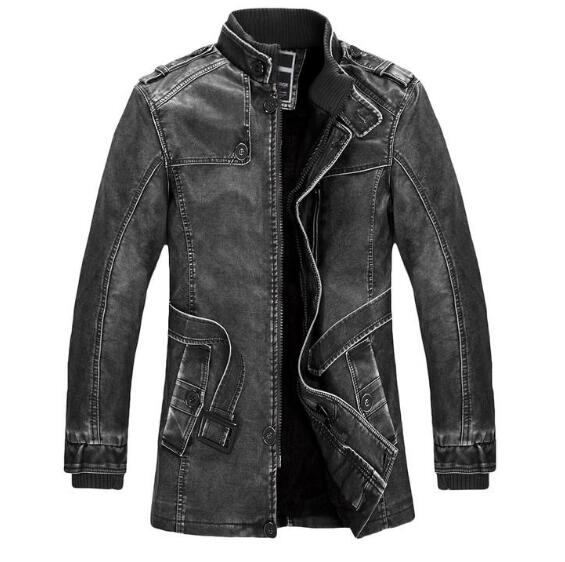 Men's Winter Jacket - Leather Coat