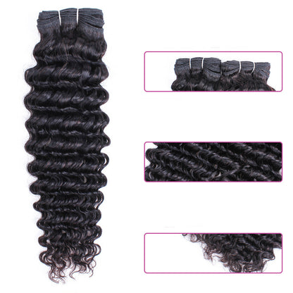 Natural Color Brazilian Wig with Hair Curtain Design