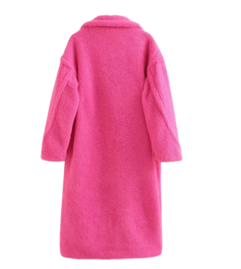 Fluorescent Color Lamb Fleece Winter Jacket