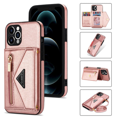Crossbody Phone Case with Leather Strap & Card Slot