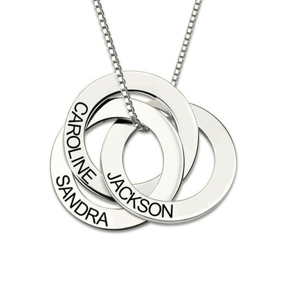 Personalized S925 Silver Russian Circle Necklace