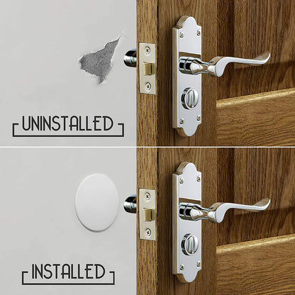 Door Stoppers - Large 3.15" (4 Pack) - Door Stoppers for Wall with Strong Back Adhesive - Quiet and Shock Absorbent Silicone Wall Protectors from Door Knobs - Protects Every Surface - White
