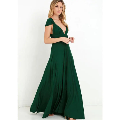 Women’s Convertible Infinity Maxi Dress Empire Waist