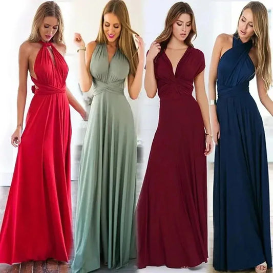 Women’s Convertible Infinity Maxi Dress Empire Waist