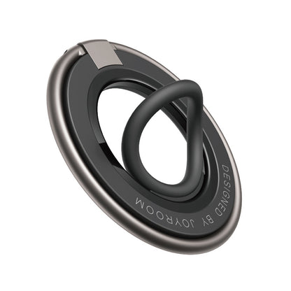 Zinc Alloy Magnetic Phone Ring Stand with Silicone Grip