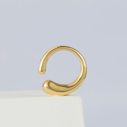 Twisted Personality Light Surface Titanium Steel Ring