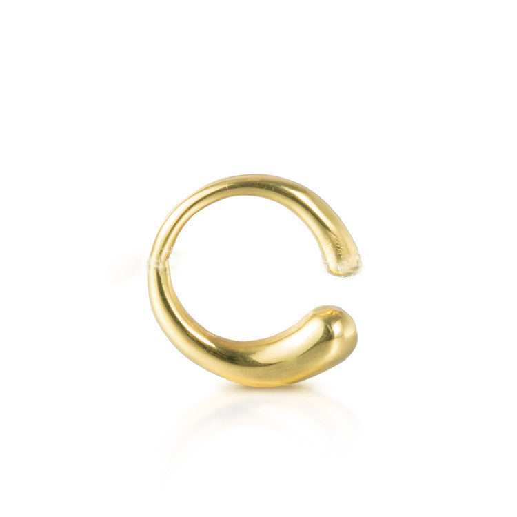 Twisted Personality Light Surface Titanium Steel Ring
