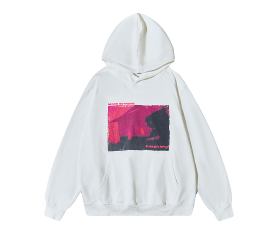Street Wash Band Printed Sweatshirt for All Genders