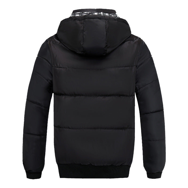 Men's Lightweight Hooded Winter Jacket (Plus Size)