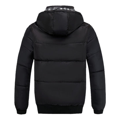 Men's Lightweight Hooded Winter Jacket (Plus Size)