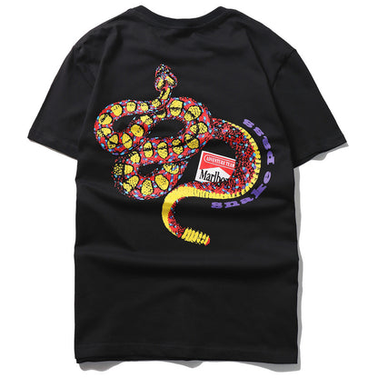 Men's Summer Round Neck Cotton T-Shirt (Short Sleeve)
