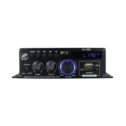 AK380 Bluetooth Car Home 12V Power Amplifier Device