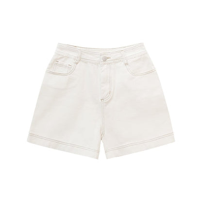 Women's Casual Wide Leg Shorts with Contrast Trim