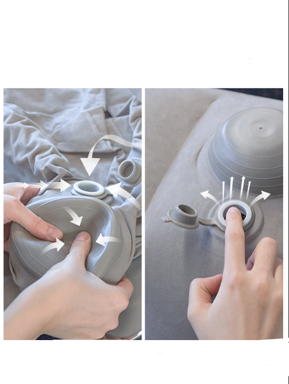 Inflatable Footrest for Travel and Office Use