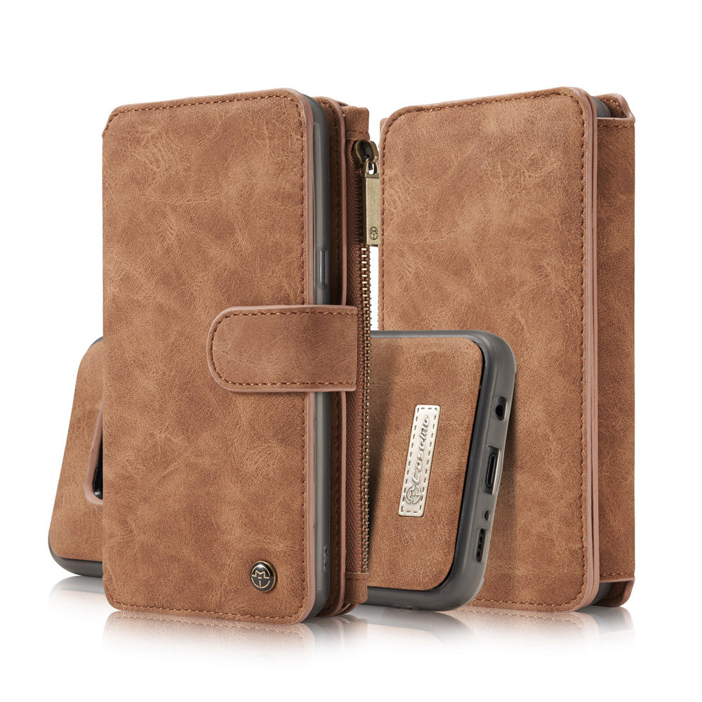 Multi-Functional Vintage Flip Wallet Case for Samsung S8