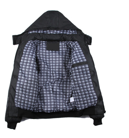 Men's Lightweight Hooded Winter Jacket (Plus Size)