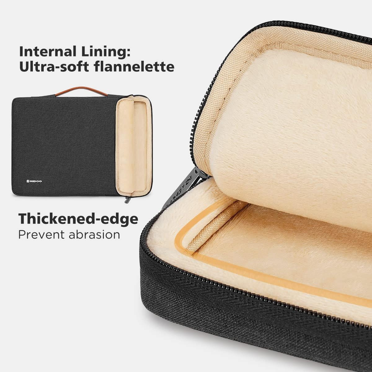 15 Inch Laptop Sleeve Case Carrying Bag Protective for 16" 15" Macbook Pro / 15" Surface Book 2 3/2020 Dell XPS 15/15.6" Lenovo Yoga 7I / Ideapad S340/ Galaxy Book Pro 360 / Notebook 9 Pro
